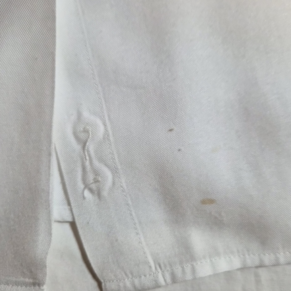 Talbots Petites White Button-Down Long Sleeve Blouse 14P - Picture 9 of 10